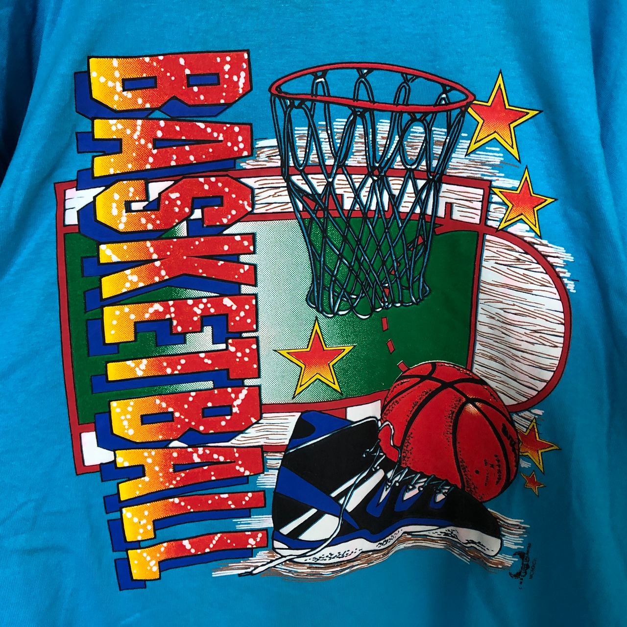 USA製 半袖Tシャツ バスケ バッシュ シングルステッチ ビンテージ42  