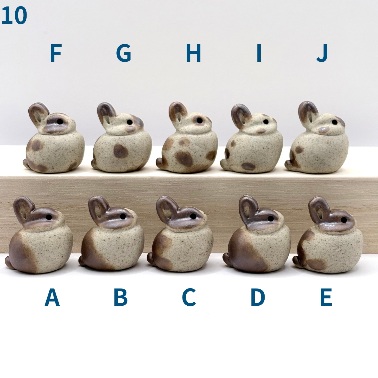10日追加】らふうさ(個性派) 手作り陶器のちいさなうさぎ | やきもの