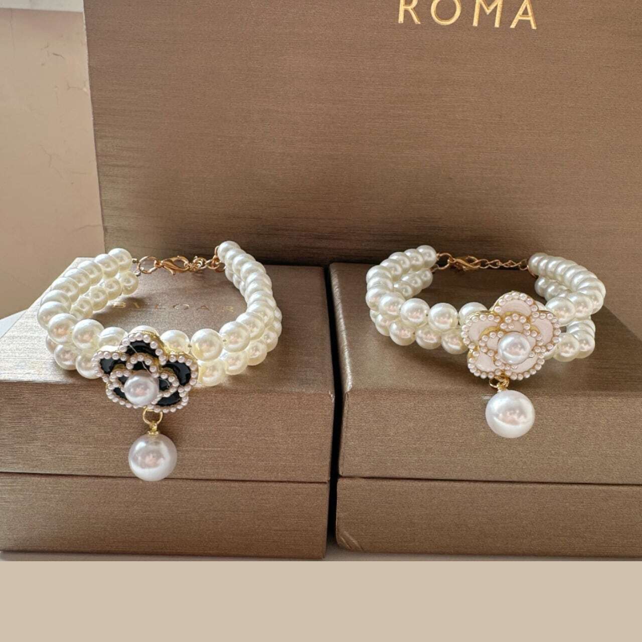 Dog カメリア パール ネックレス 2color Pet23