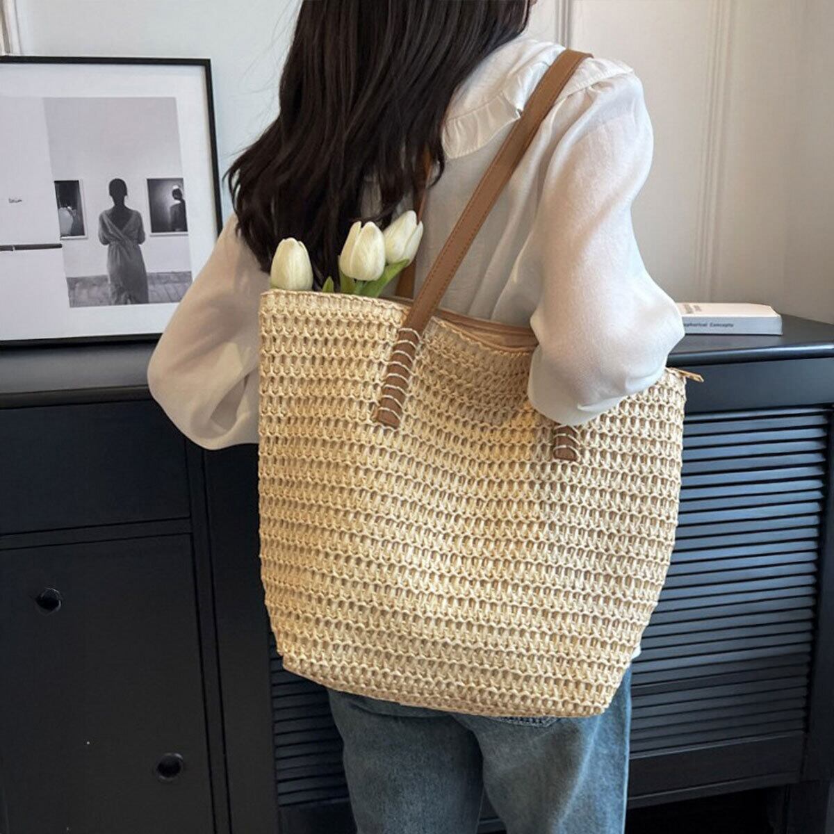 麦わら バッグ レディース 春夏 韓国 おしゃれ 大人 かわいい カジュアル 海水浴 プール 夏祭り ナチュラル 旅行 リゾート 大人可愛い 大人女子