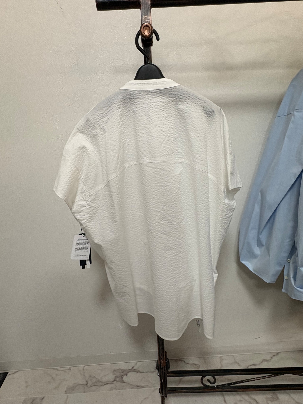 【ROBE】 サッカーコットン　ノーカラーブラウス　622407
