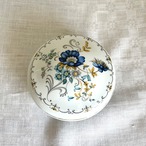 ボンボニエール 植物柄　ボタニカル　青い花　リモージュ　LIMOGES お菓子入れ　小物入れ 12otdd8