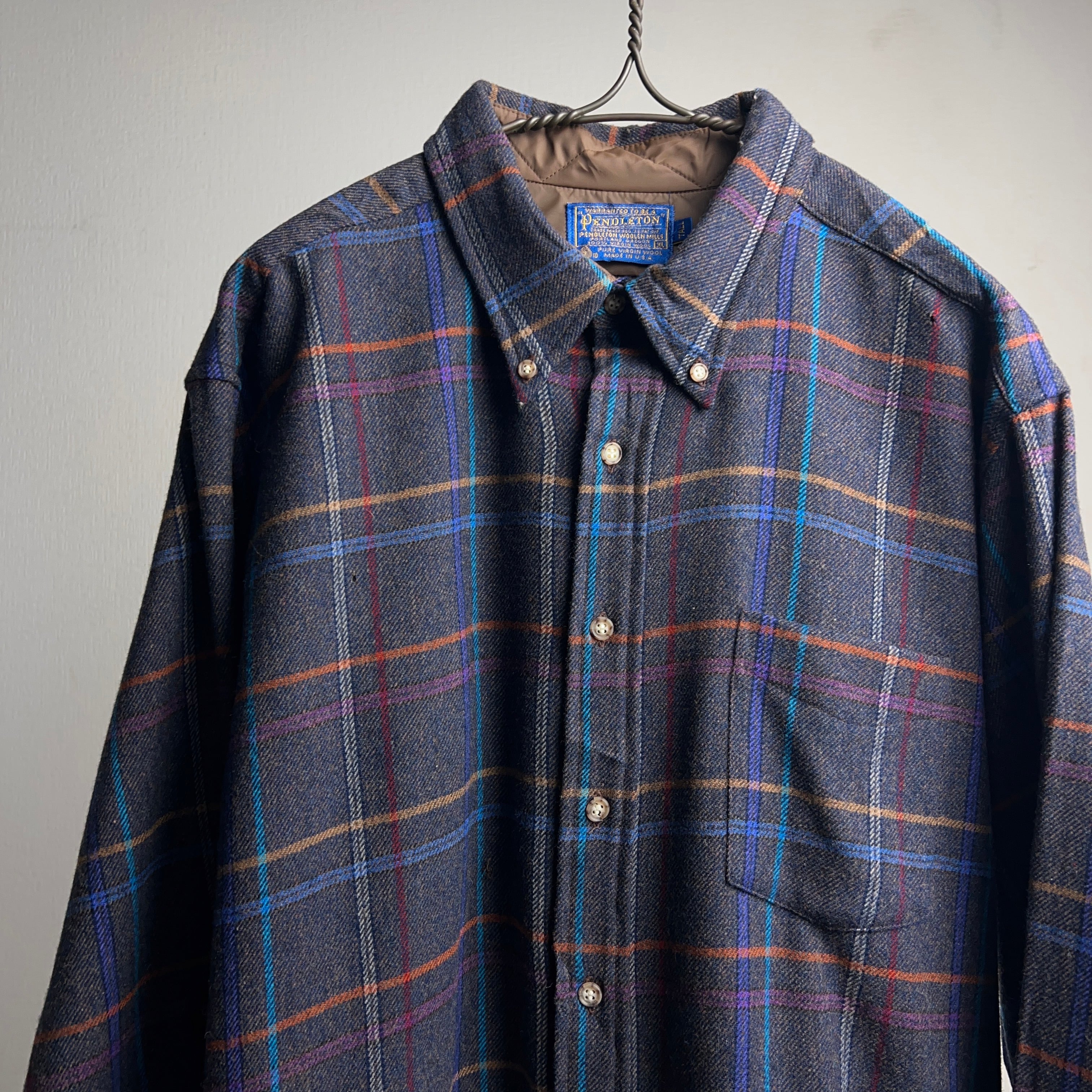 PENDLETON ビンテージシャツ 【Mサイズ　100%バージンウール！】