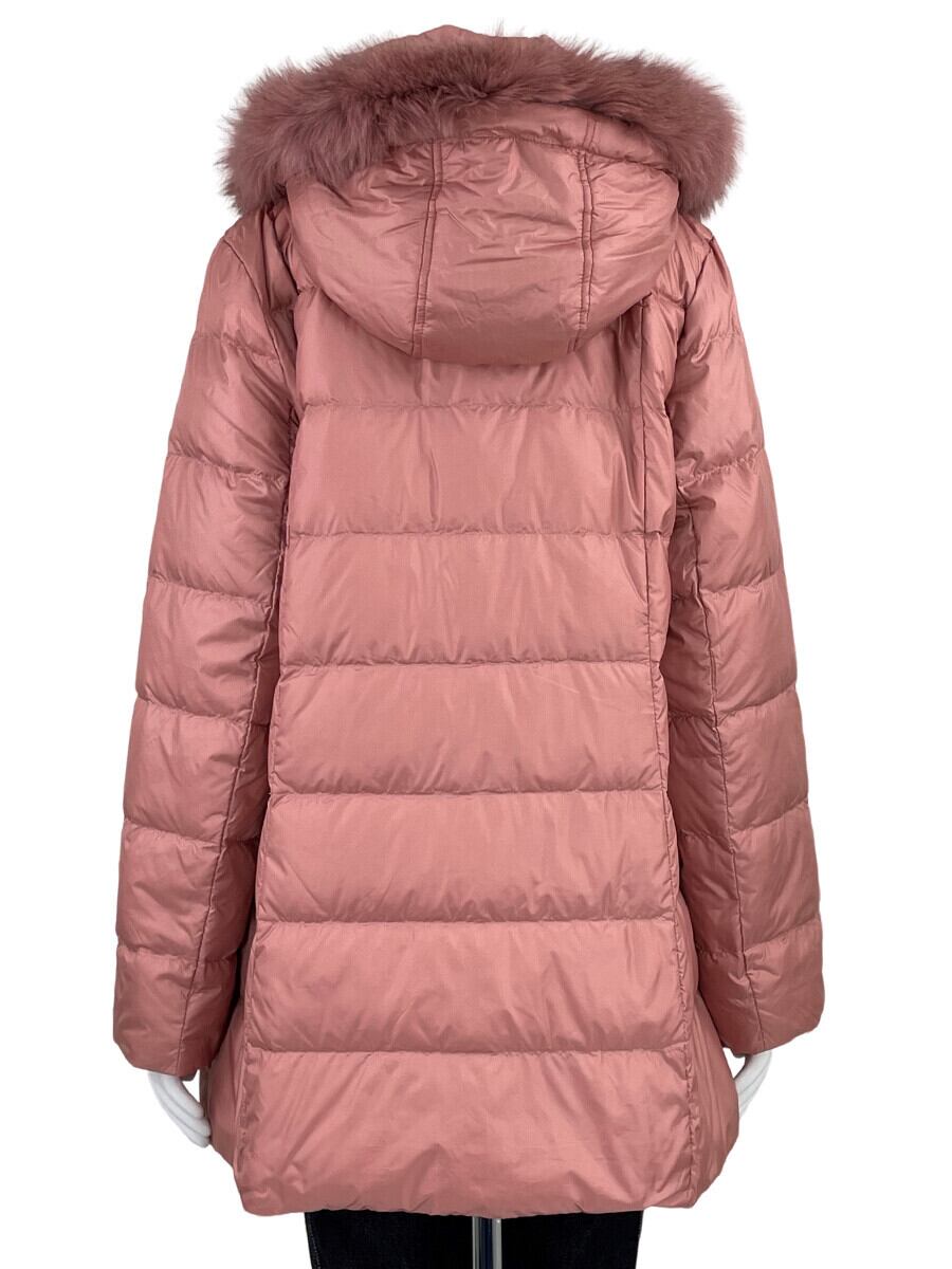 り19 TATRAS LITO ダウンコート　2way Aライン　リアルファー ブルーフォックス◇リアルファー付き◇ライトダウンコート◇レディース