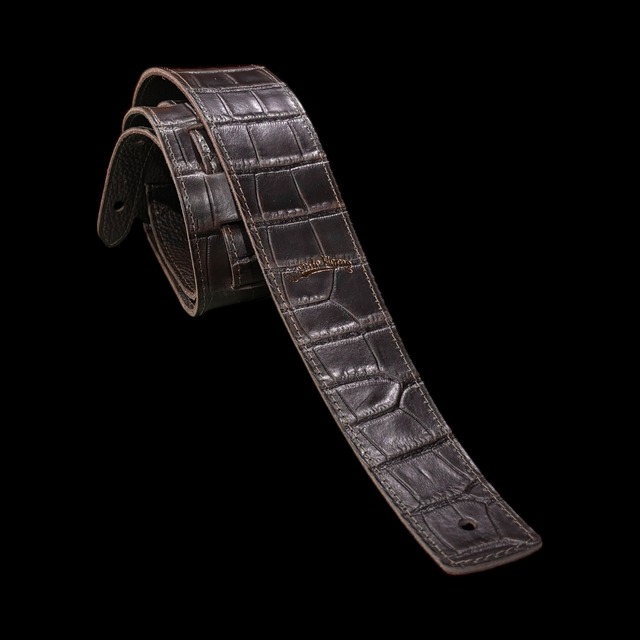 栃木レザー Crocodile Slim DB