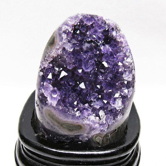 アメジスト クラスター ウルグアイ産 原石 amethyst 一点物 台座付属 182-8021