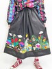 Vintage Folk Art Embroidered Skirt Made In Clombia