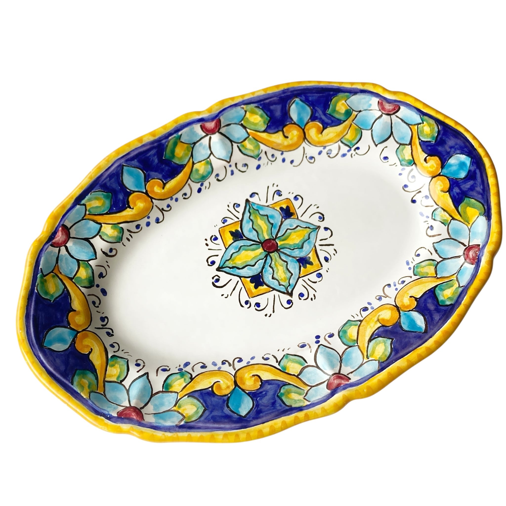 絵皿 L 26cm vivace マヨリカ焼き イタリア陶器 CRC053 | イタリア陶器