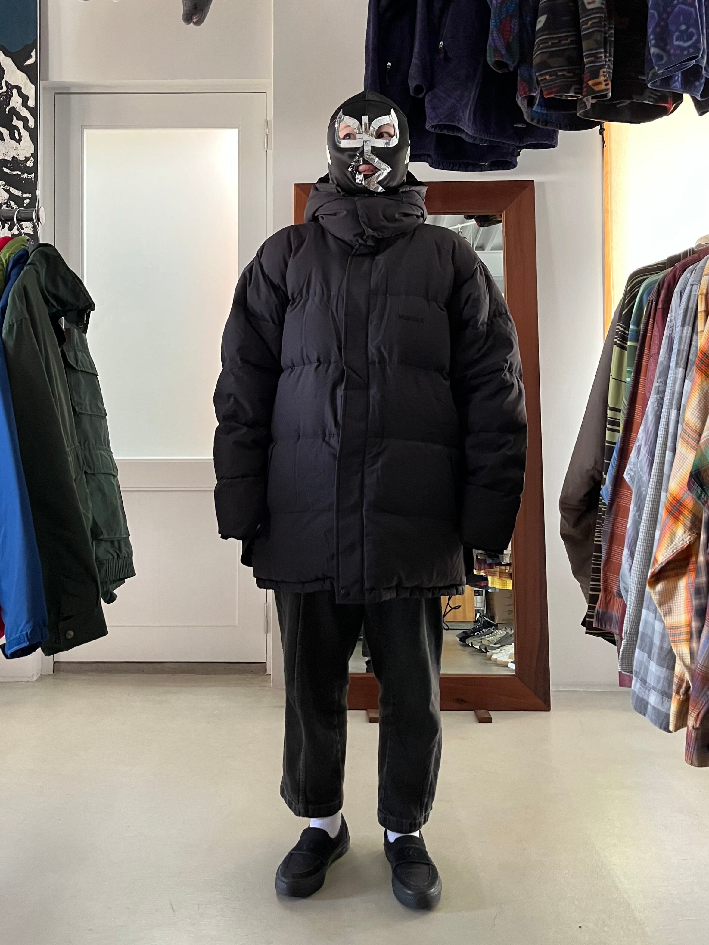 90s Marmot マーモット ダウンジャケット GORE DRYLOFT オールブラック
