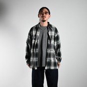 BOWWOW / REMADE RAYON PLAID SHIRT AGED