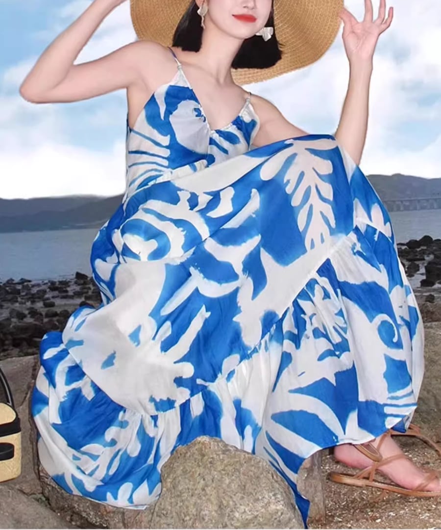 リゾートワンピース【w-30074】