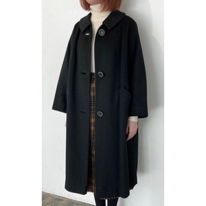 1960s Black Wool Coat / ヴィンテージブラックウールコート