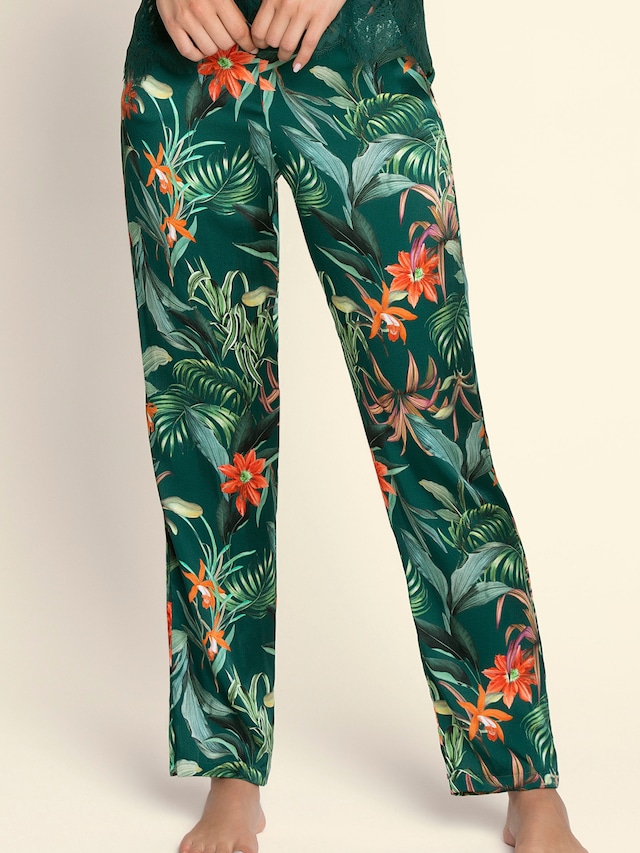 トロピカルな花々　パンタロン　リズシャルメル