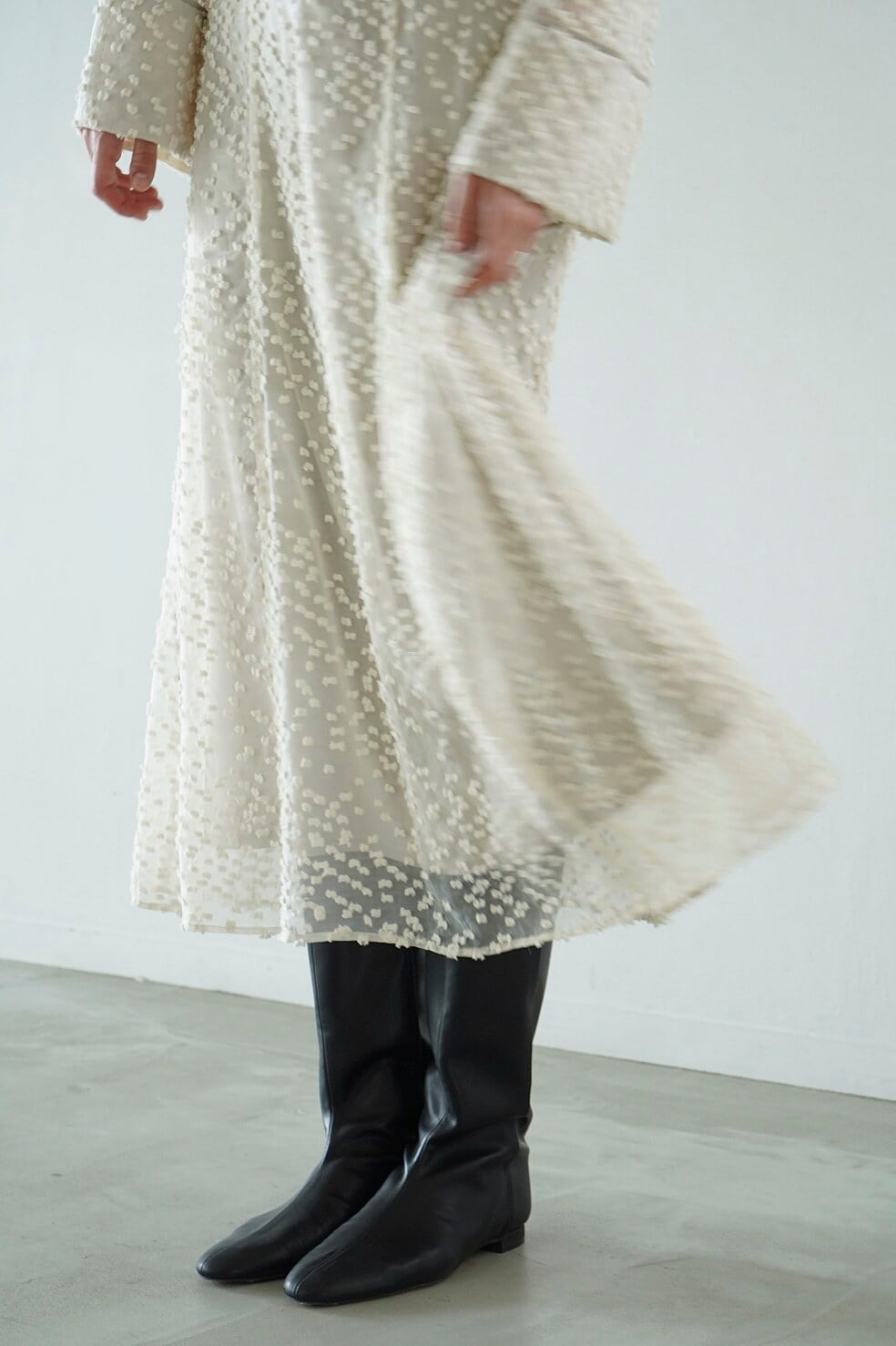 新品タグ付き CLANE SNOW DOT JACQUARD TOPS 定価3万 CLANE⁄クラネ