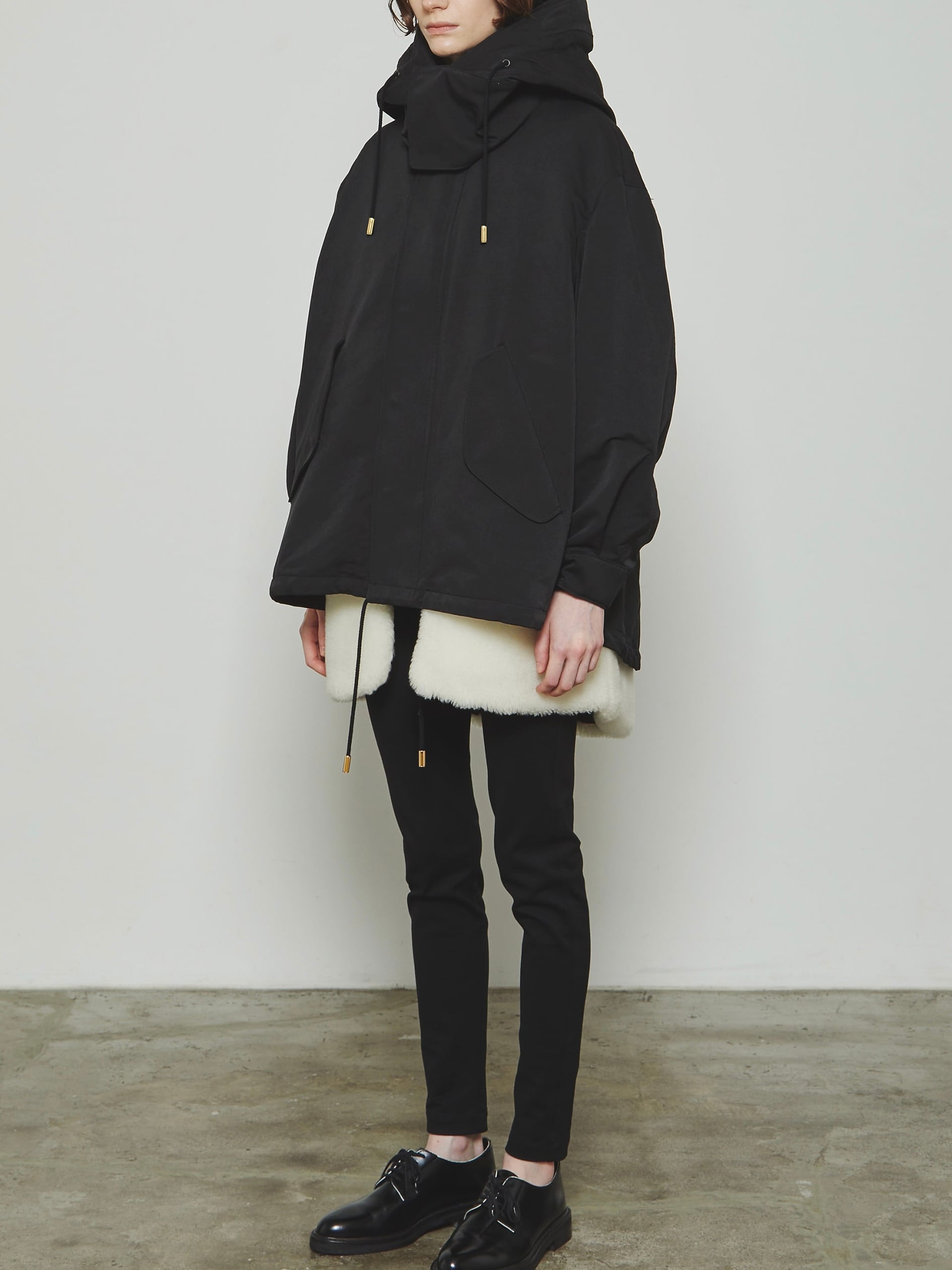 THE RERACS / THE MODS COAT LOOSE WITH LINER -BLACK×GOLD- | LA