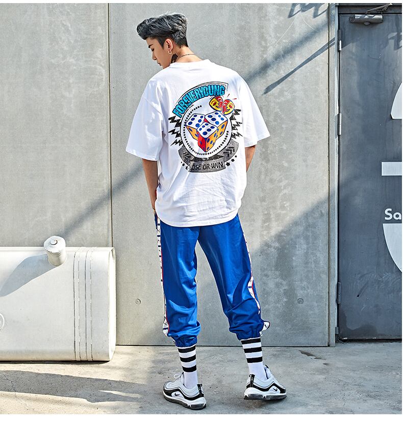 全2色 Tシャツ カットソー プリント カジュアル ストリート 