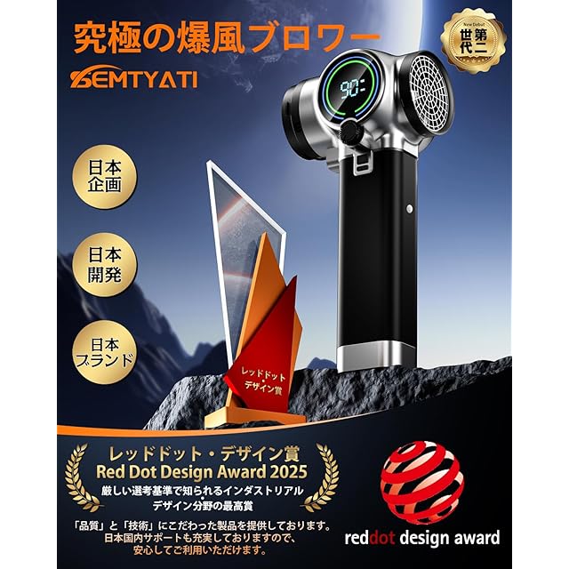 しろさん専用② ブロワー 強力 洗車 Semtyait新登場【プロ監修・2600g超強推力・245m/s