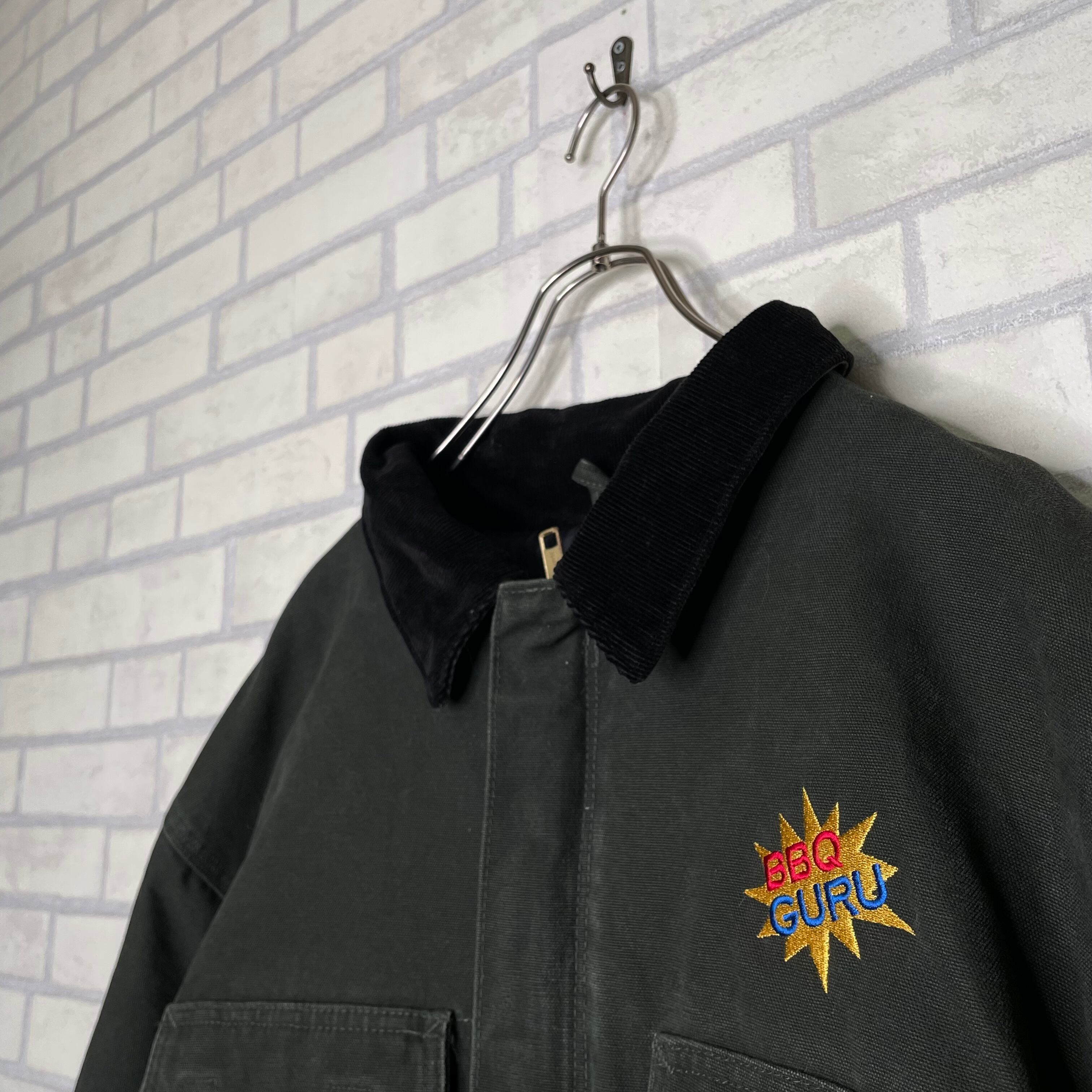 Carhartt トラディショナルコート XL 刺繍 襟コーデュロイ 革 Carhartt トラディショナルコート XL 刺繍 襟コーデュロイ 革