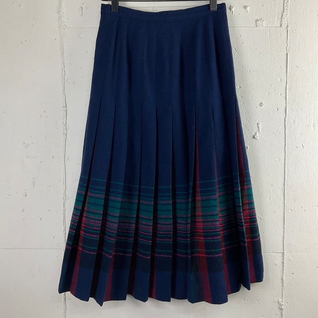 USA製 70年代 70s Pendleton ペンドルトン チェック プリーツ ウール 