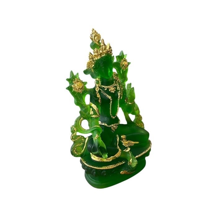 ◆グリーンターラー（緑多羅菩薩）◆仏教　チベット-AA1 仏画 タンカ 緑多羅菩薩（グリーンターラ） 仏像｜大阪の仏画