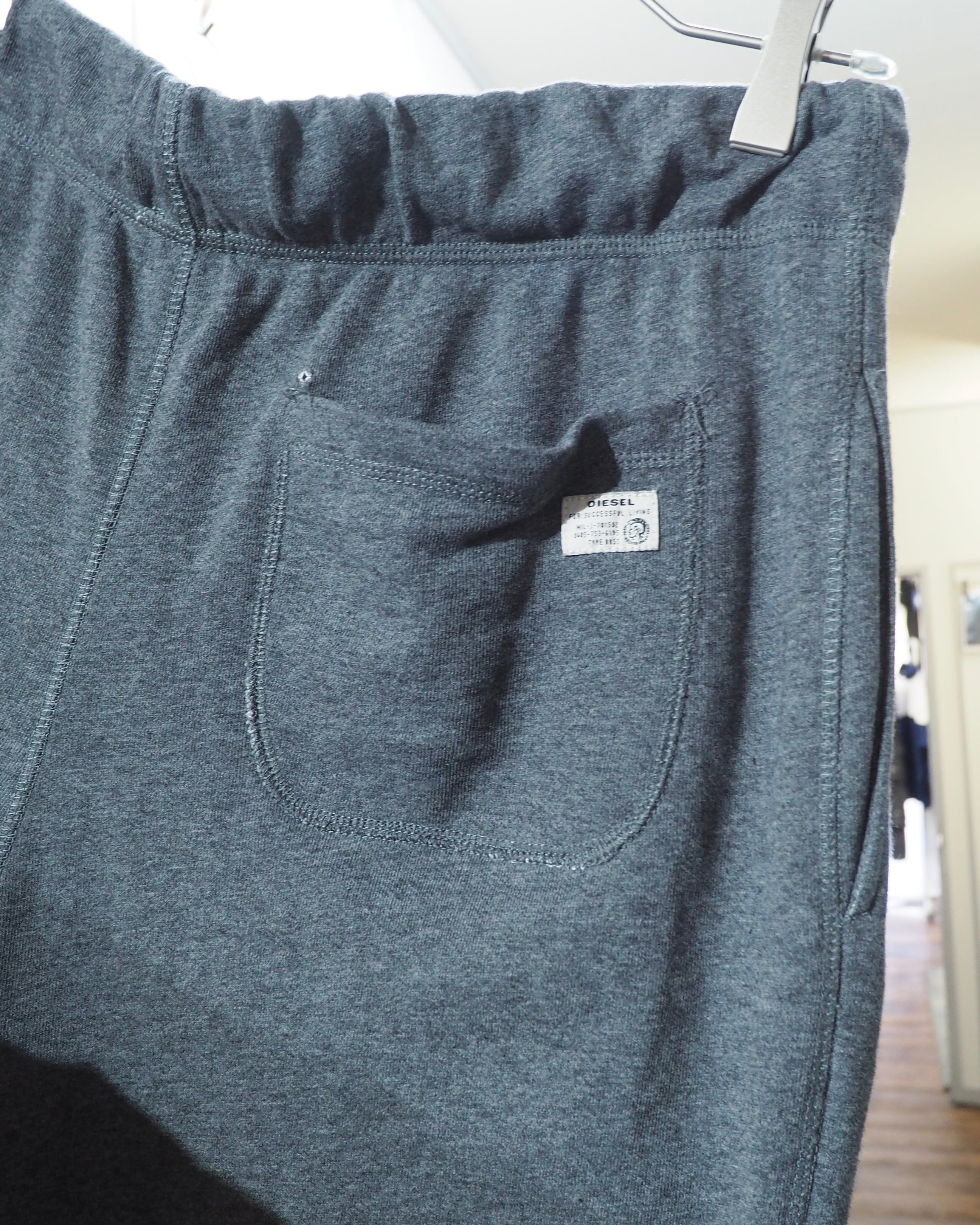 ” DIESEL - Brave Man ” Logo printed Wide sweat pants