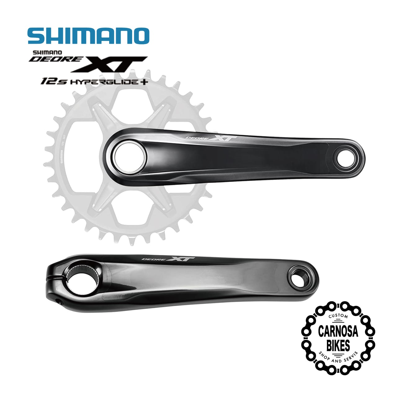 SHIMANO(シマノ)DEOREクランクセット【FC-M6120】170mm自転車