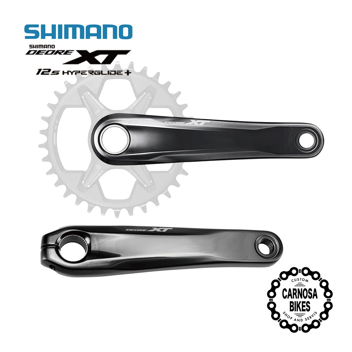 SHIMANO】FC-M8100-1 DEORE XT クランクセット 170mm ギア無し 