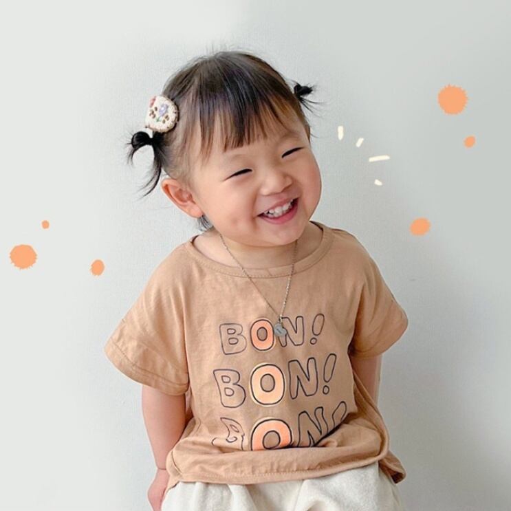 【BABY】韓国風 BONカジュアルTシャツ