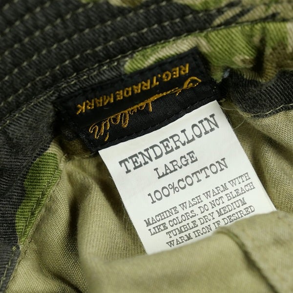 Size【L】 TENDERLOIN テンダーロイン T-JUNGLE HAT CAMO ハット 緑