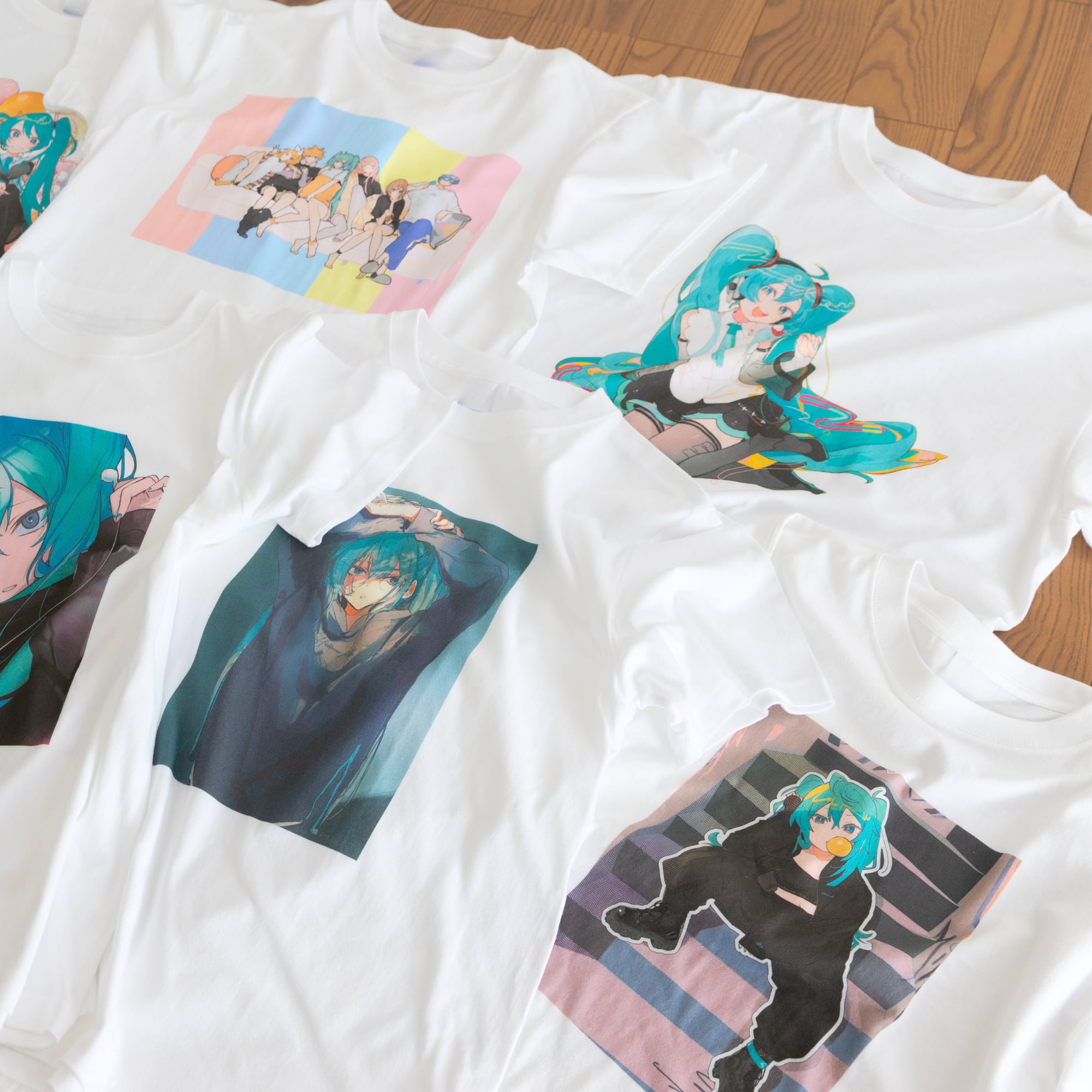 初音ミクTシャツ Art by 八三「with Balloon」 | echo