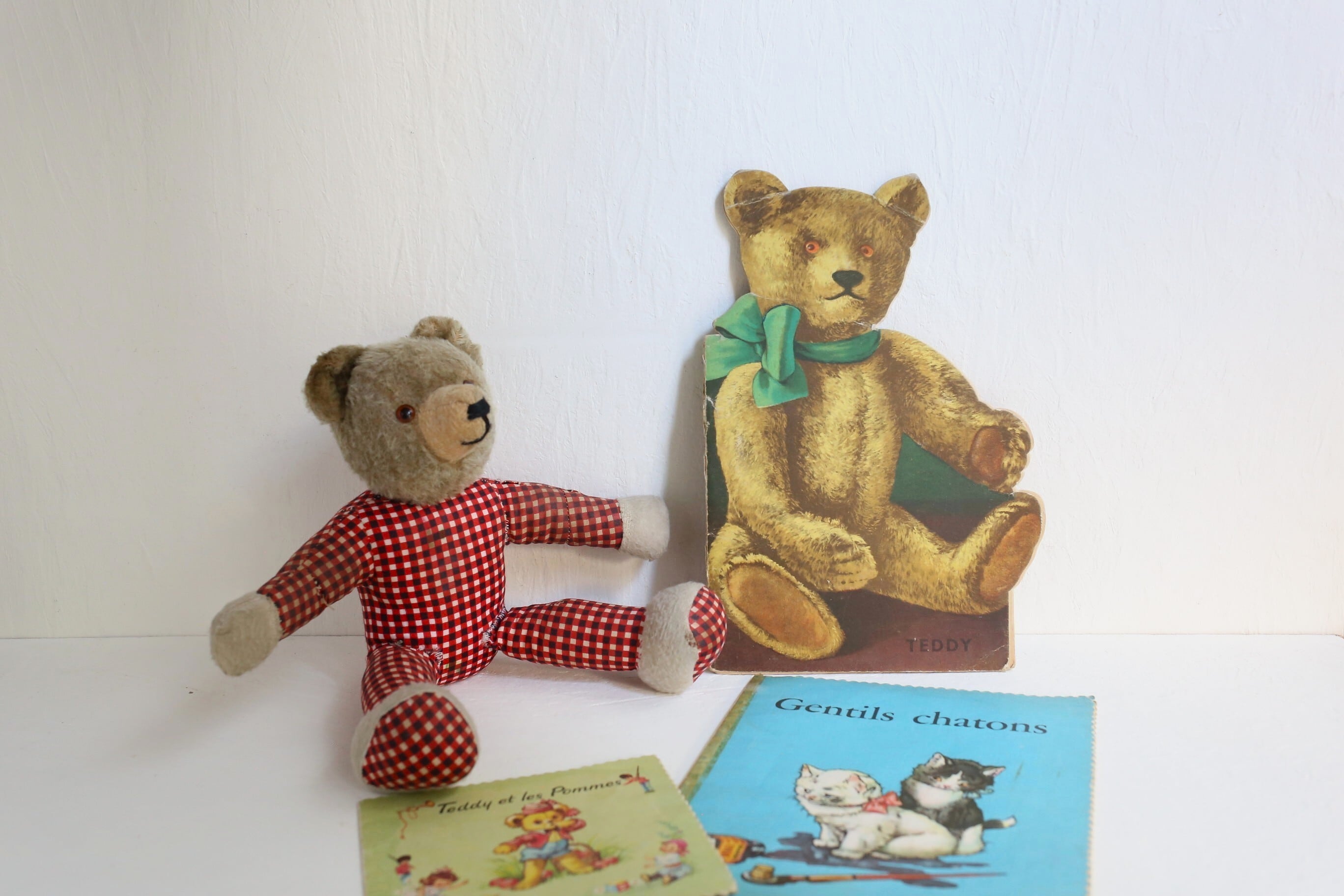 フランス アンティーク ヴィンテージ フランス語 テディベア型 絵本