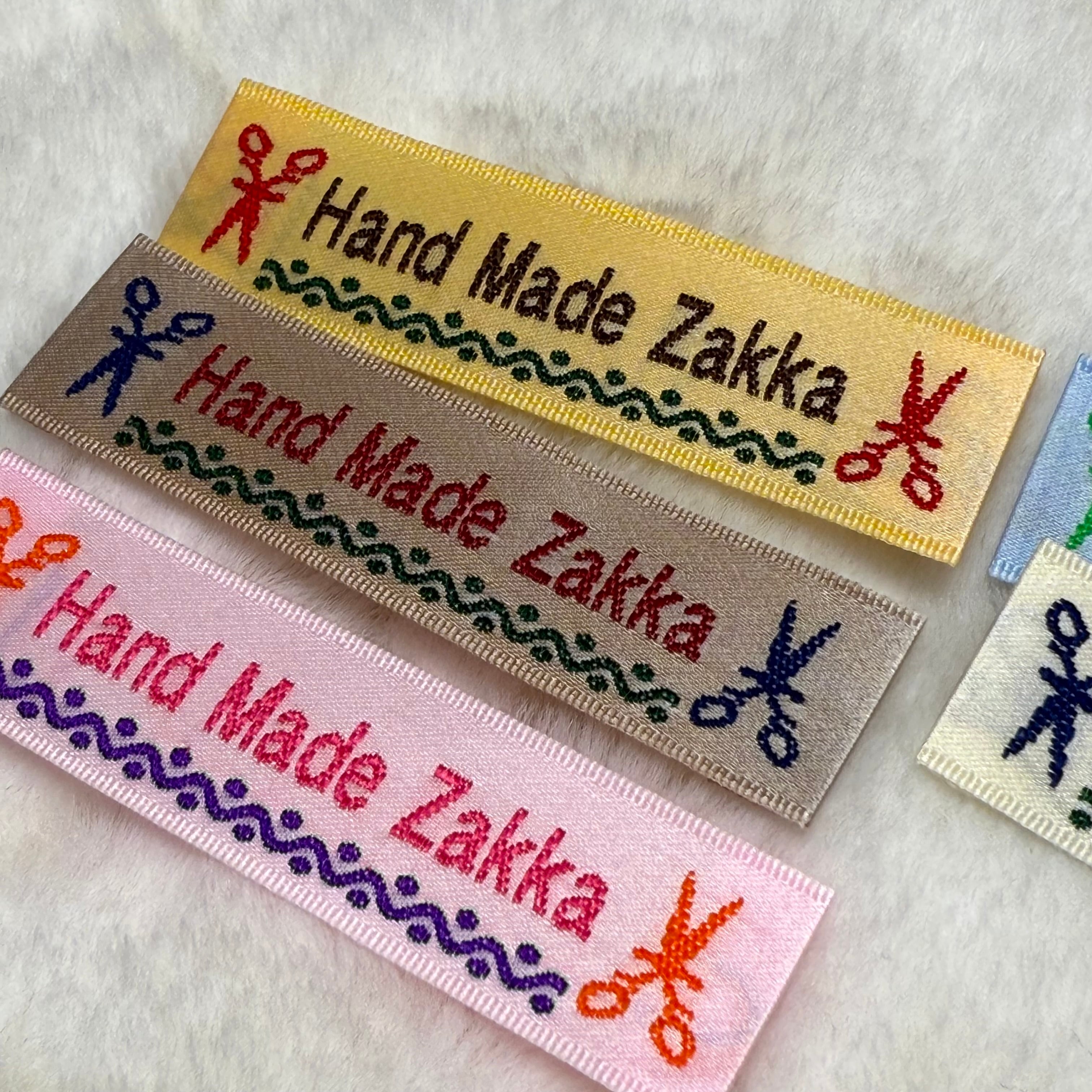 HandMadeZakka織りネーム 10枚セット配色お任せ | はるじぃの織り