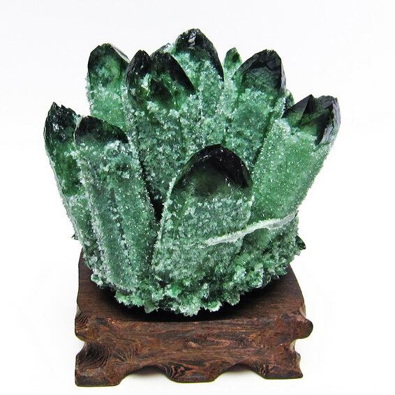 緑水晶 クラスター 台座付属 182-4591