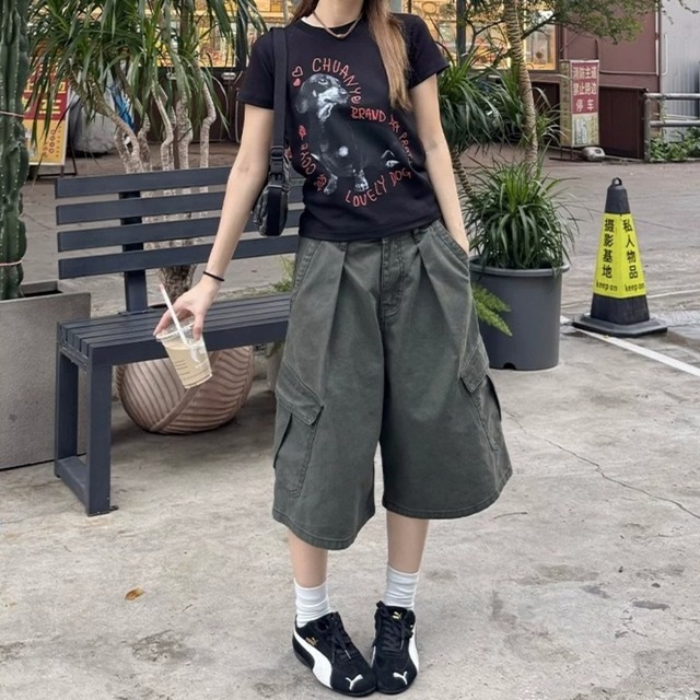 アニマルグラフィックレトロポップTシャツ 3col R02291