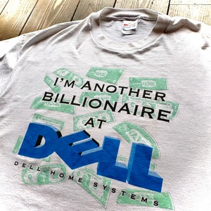 90's  Hanes  Body 〝DELL  Technologies Inc. 〟 Cotton × Polyester  PromotionT-Shirt / Size X-LARGE
