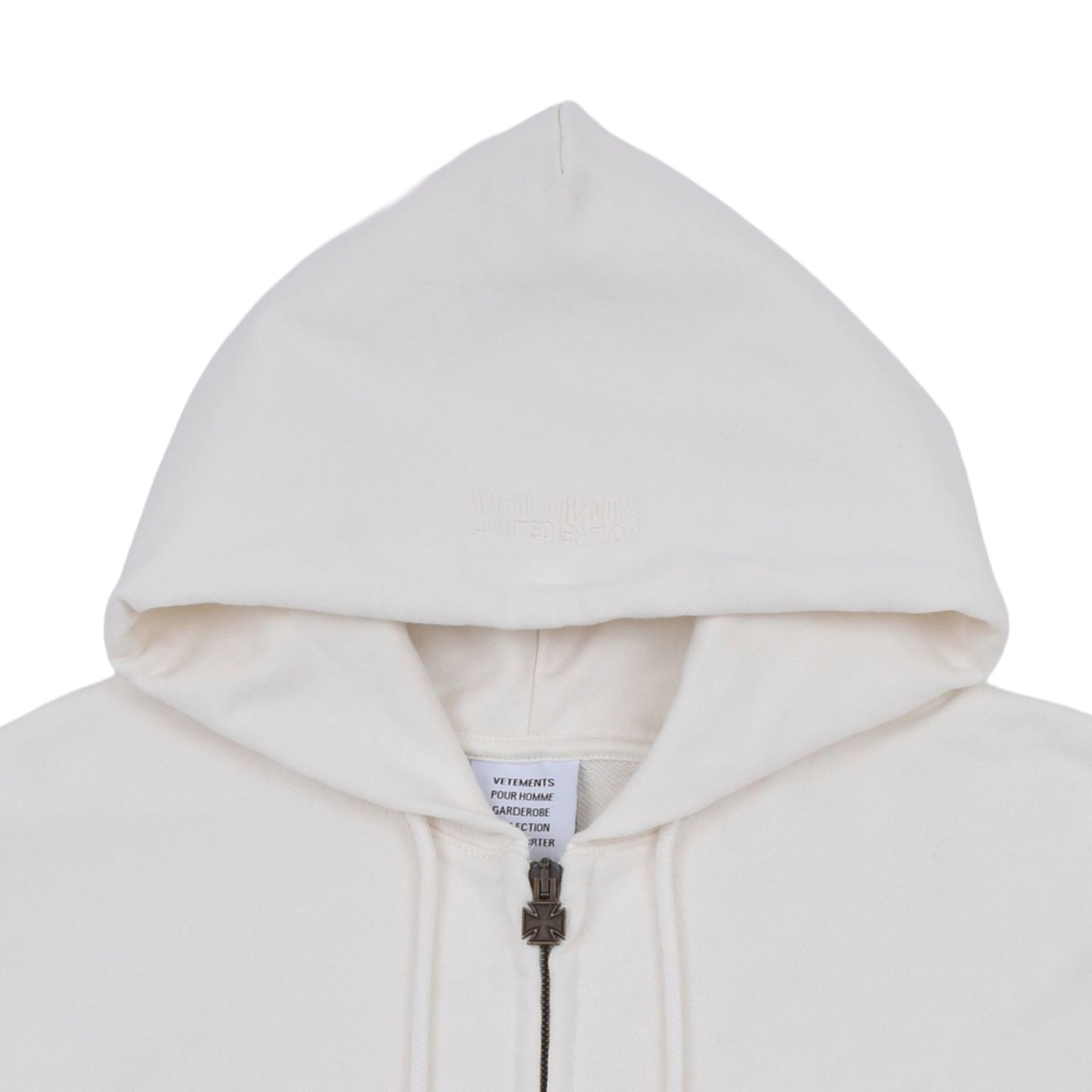 【VETEMENTS】BIKER CROSS SLEEVES ZIP-UP HOODIE - 7