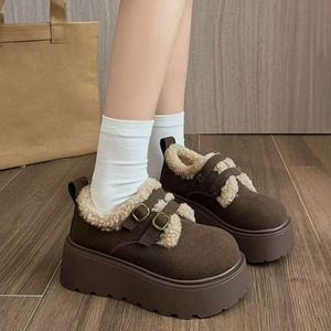 ダブルベルト ボアムートン シューズ レディース 秋冬 厚底 靴 韓国 おしゃれ きれいめ 大人 カジュアル 通勤 通学 防寒 保温 暖かい 軽量 歩きやすい 大人可愛い 大人女子