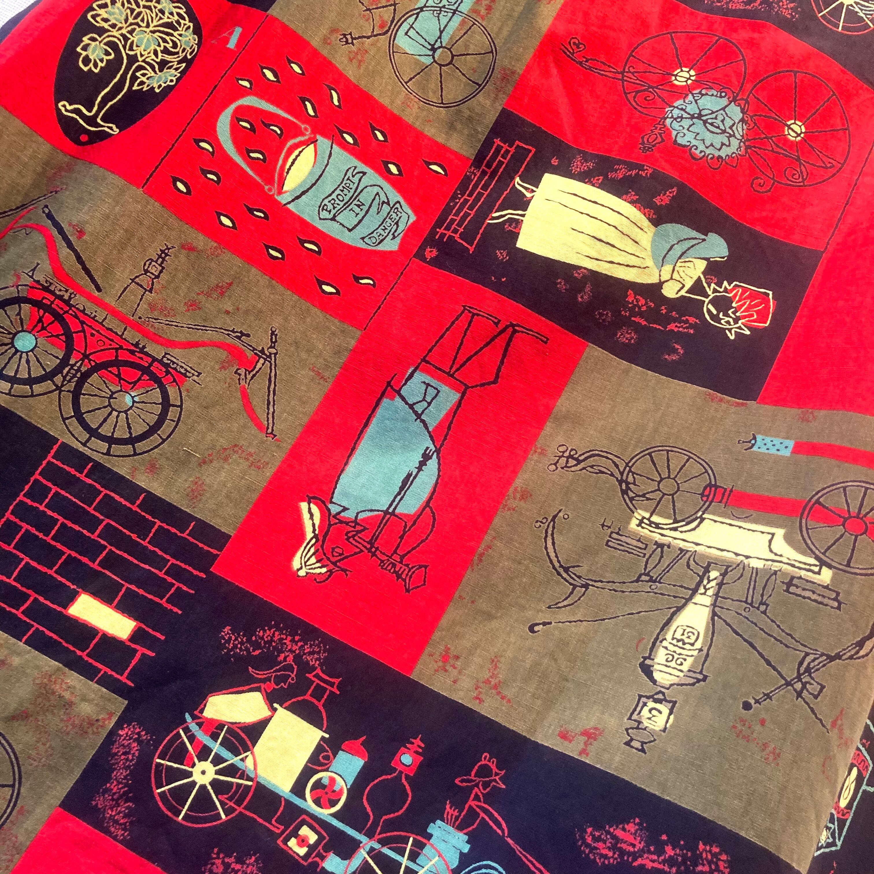 希少品！50s アメリカアンティーク　ファブリック生地USAヴィンテージモダン 希少品！50s アメリカアンティーク ファブリック生地USAヴィンテージモダン