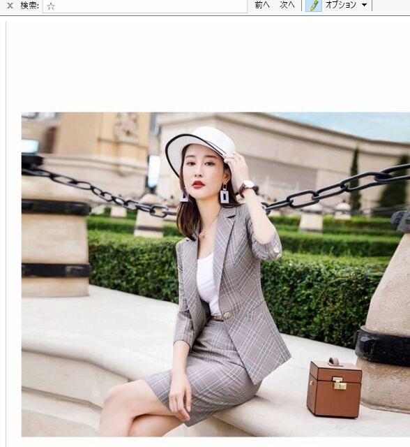 レディース フォーマル スーツ 入学式 40代 チェック セットアップ