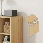 木製の本棚 6グリット 床置き収納ラック 木製収納 キャビネット 寝室