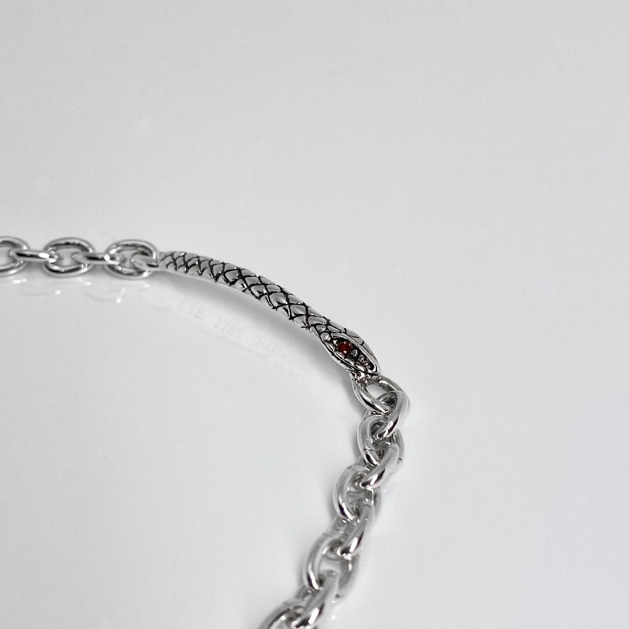 激レア！激vintage スネークチェーンデザイン ブレスレット シルキー スネークチェーン ブレスレット（7inch）｜BETTINA