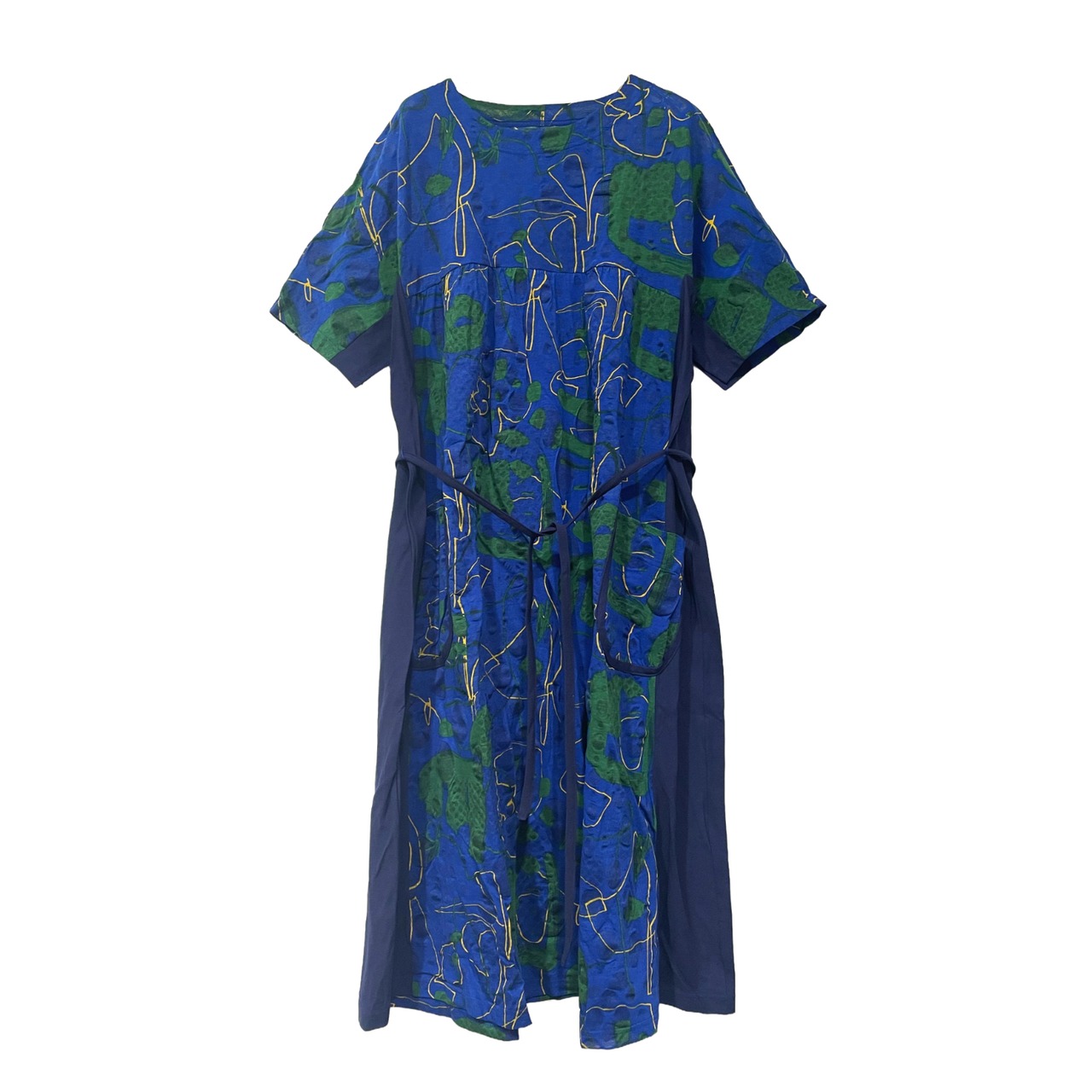 【最新作】リップルプリントワンピース【262-7206】Ripple print dress