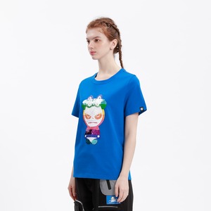 送料無料 【HIPANDA ハイパンダ】レディース カラフル スパンコール Tシャツ WOMEN'S COLORFUL SEQUINS PANDA SHORT SLEEVED T-SHIRT / PINK・BLUE