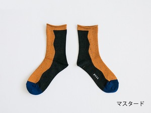 プリット prit なみなみ切替ソックス(P00262)全3色【ネコポス可】