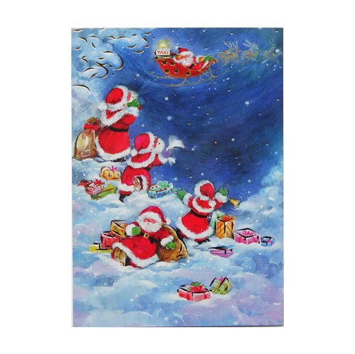 クリスマス ポストカード MARIA MONTECELLI LAG-1817 LUKA サンタ