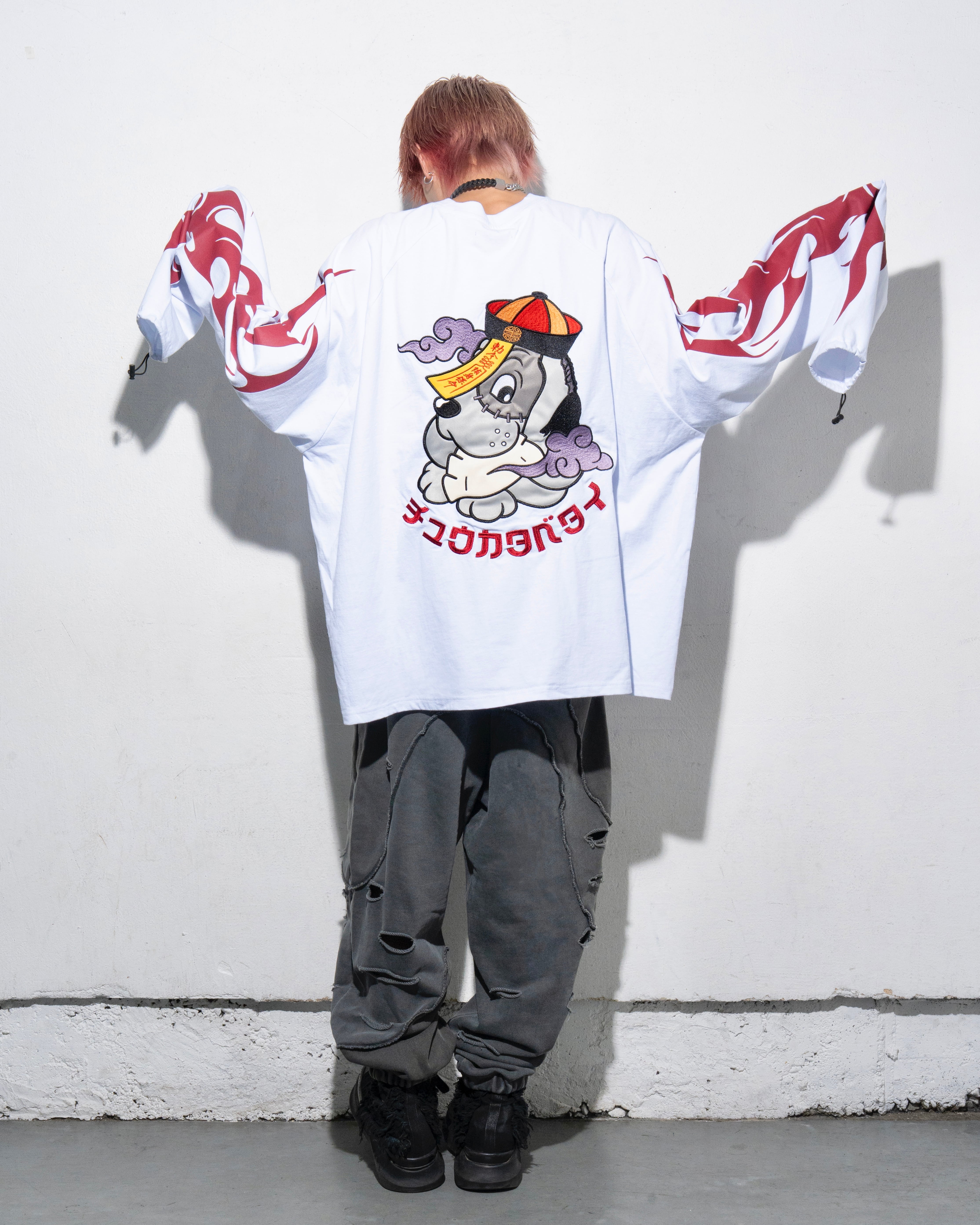 GALFY×チュウカタベタイ ロンT/白 | チュウカタベタイ