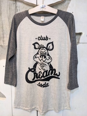 " club Cream so.d.a " トライブレンド ラグラン 7部袖Tシャツ