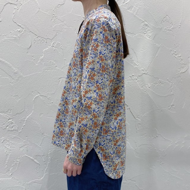 Midi Umi LIBERTY PRINT stand collar shirt | CoCo Cuore powered by BASE