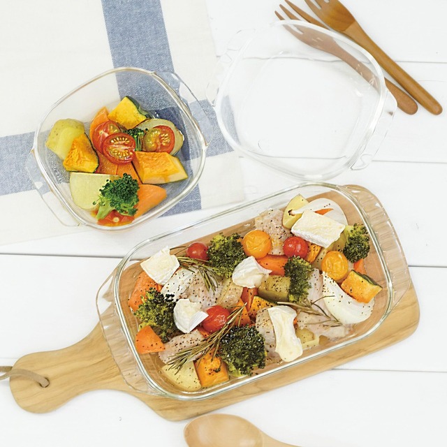 HARIO(ハリオ) 耐熱ガラス製トースター皿 3個セット 日本製 HTZ-2808