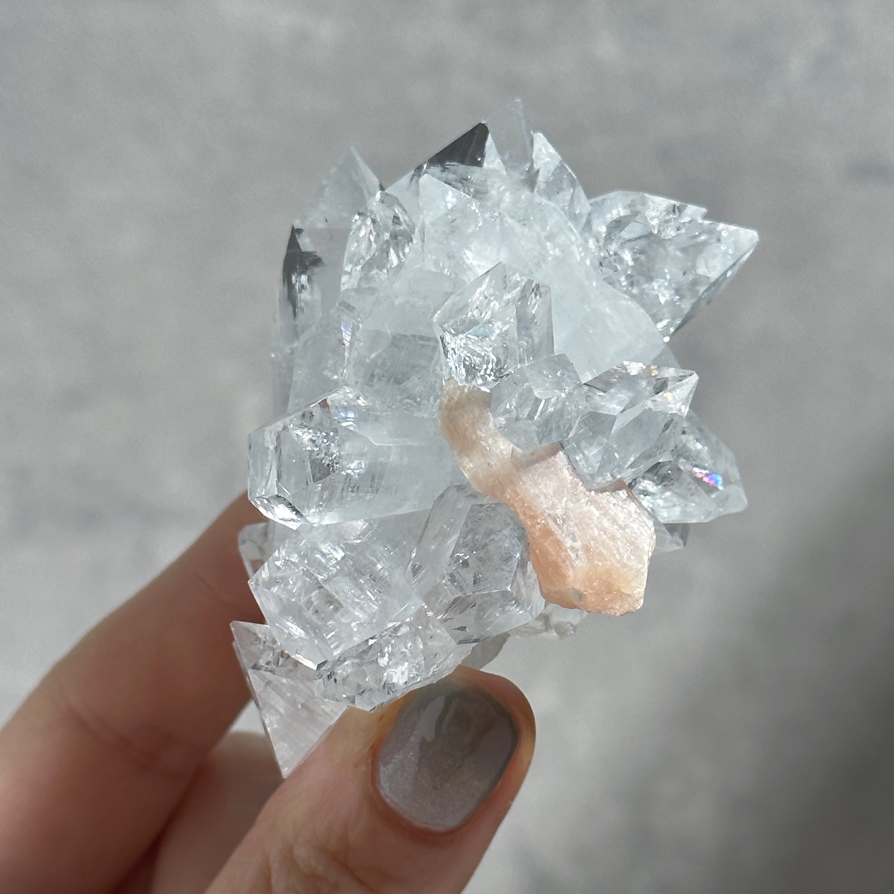 アポフィライト＆スティルバイト 52◇ Apophyllite & Stilbite